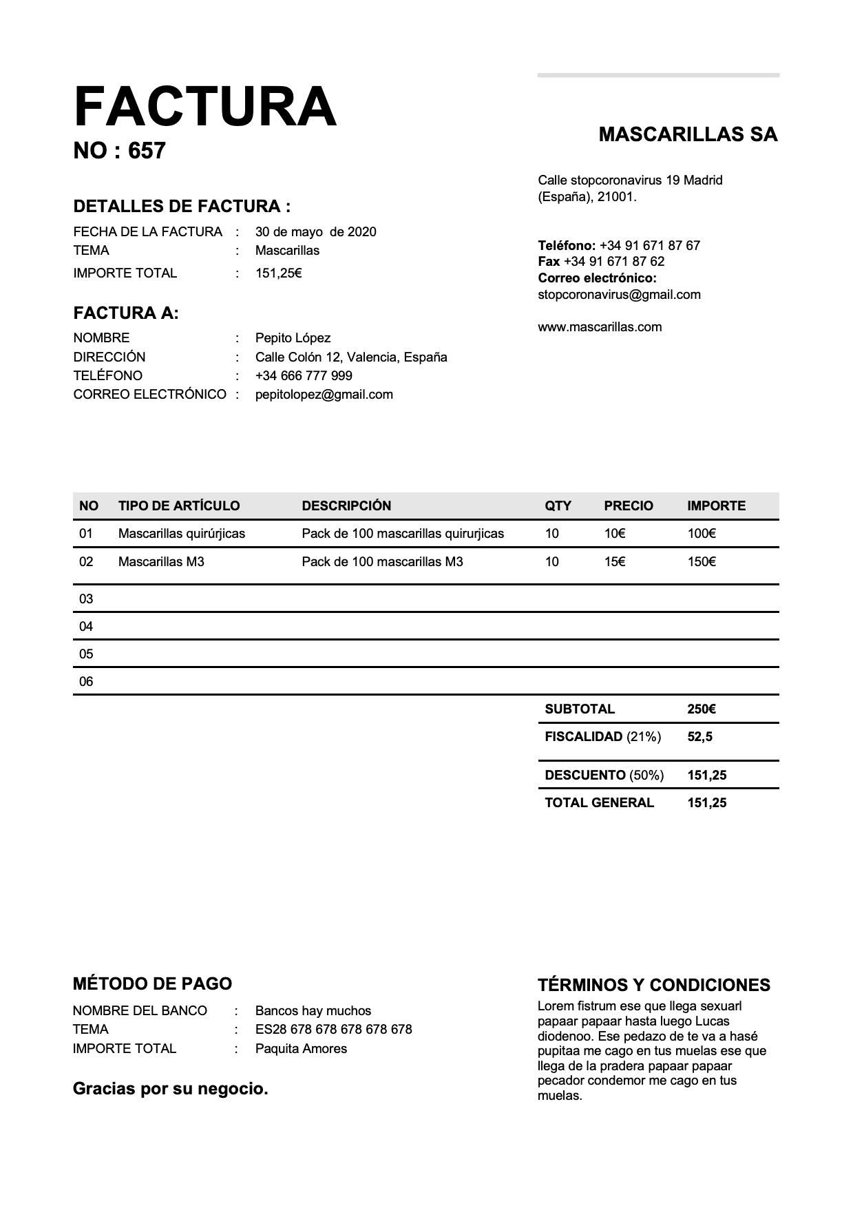 opiniones sobre Generador Factura